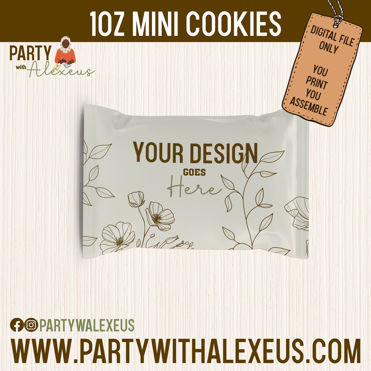 1oz Mini Cookies - Printable