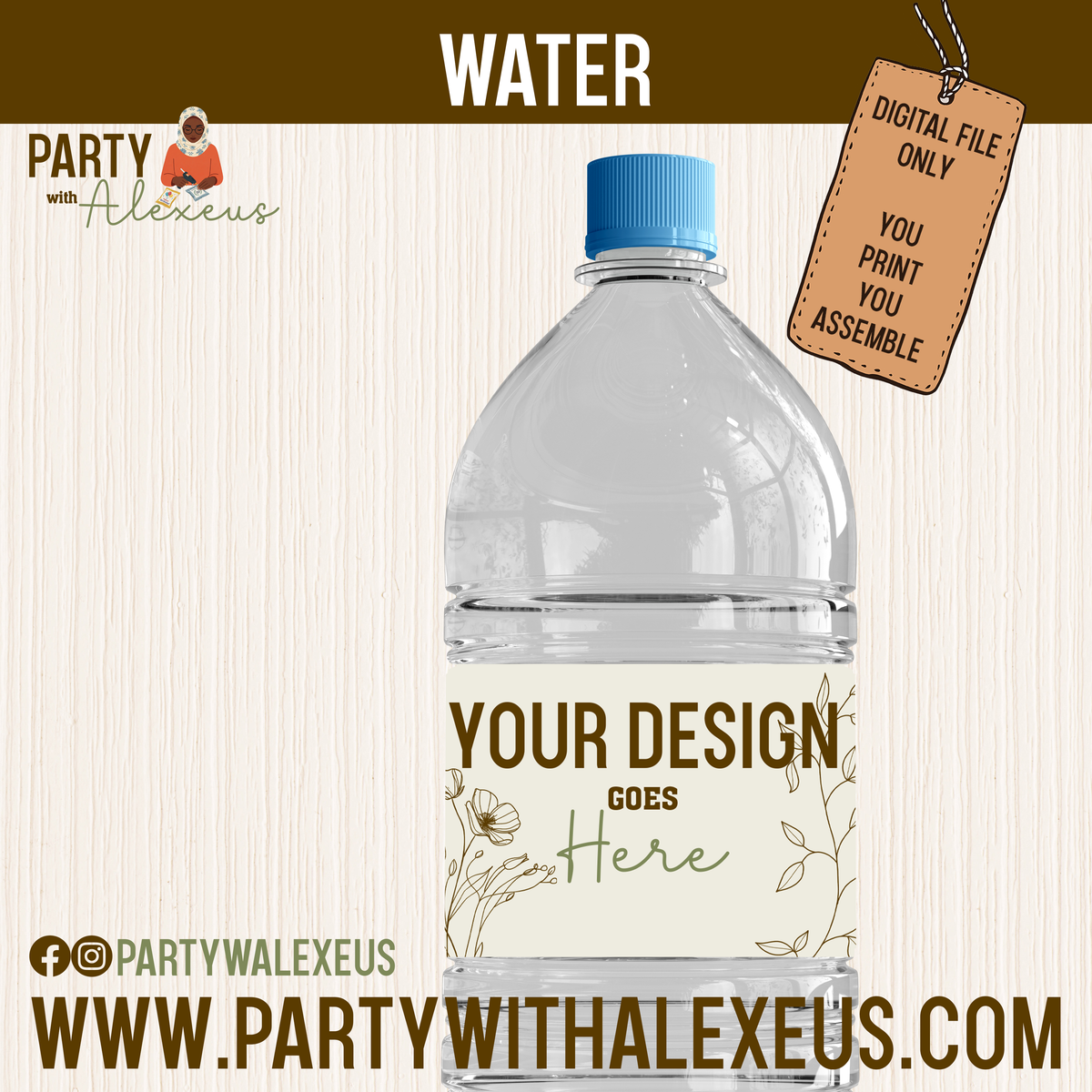 Water Bottles - Printable