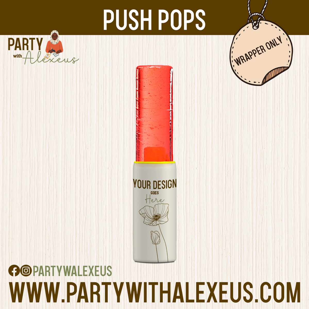 Push Pops - Labels Only