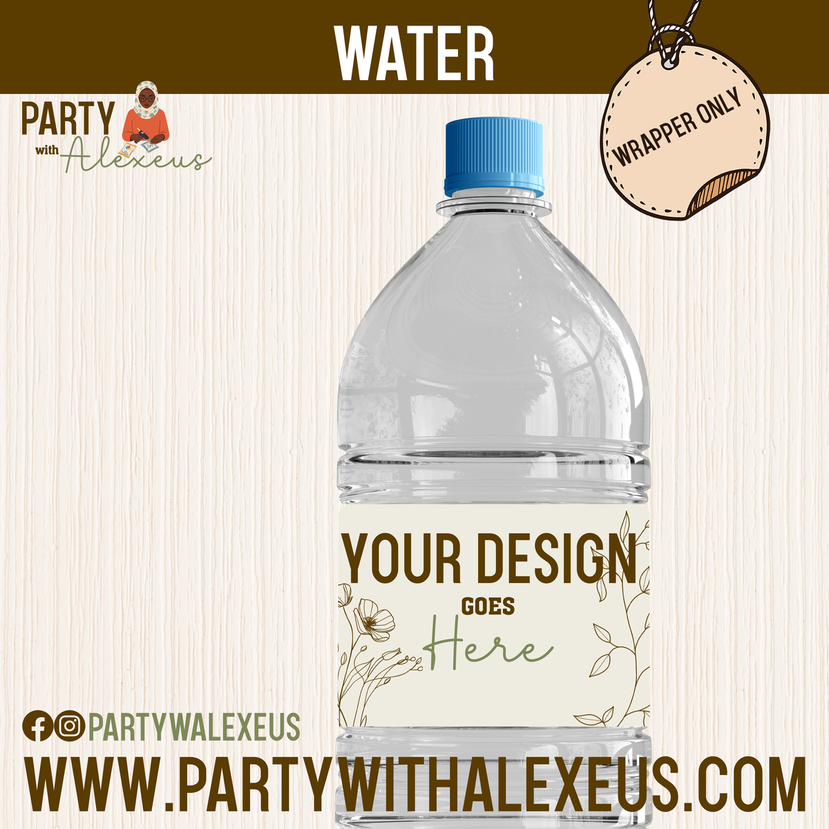 Water Bottles - Labels Only